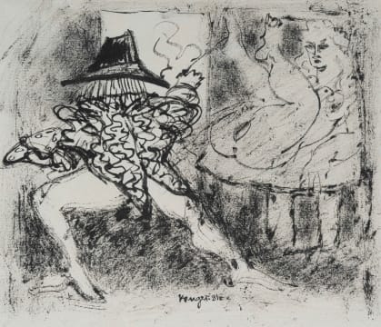 Braam Kruger; Studio Scene with Nude II