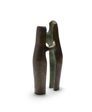 Maureen Quin; Untitled (Abstracted Two Figures)