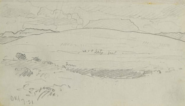 Jacob Hendrik Pierneef; Landscape with Distant Mountains