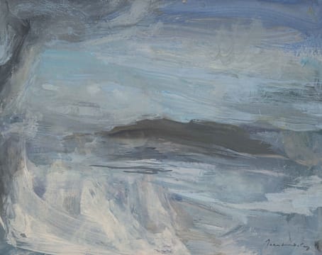 Jean Welz; Abstract Landscape with Mountain