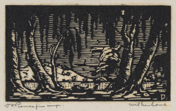 Jacob Hendrik Pierneef; Boomstamme (Tree Trunks) (Nilant 82)