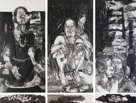 Diane Victor; An Accidental Settler Taken Further (ED2), triptych