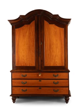 Cape stinkwood and yellowwood armoire, 19th century