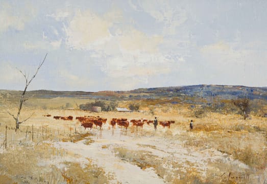Christopher Tugwell; Landscape with Cattle Herder