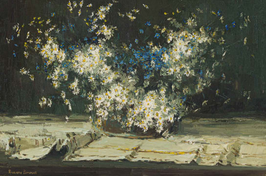 Adriaan Boshoff; Daisies in a Vase
