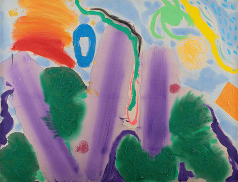 Kevin Atkinson; Abstract in Purple and Green