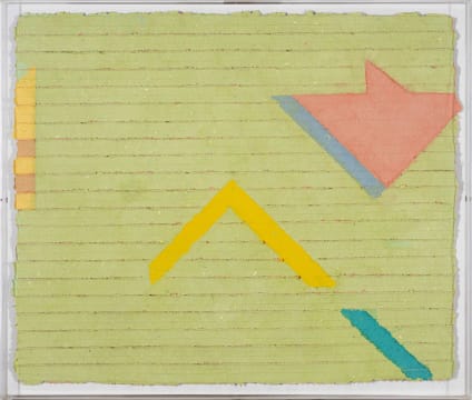 Lynda Ballen; Abstract Composition with Geometric Shapes