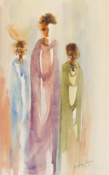 Audrey Fourie; Three Standing Figures