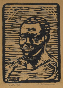 WE Mussmann; Figure in Three-quarter Profile