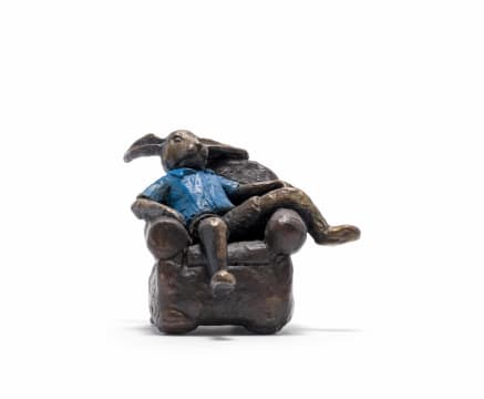 Carol Cauldwell; Rabbit in an Armchair