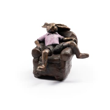 Carol Cauldwell; Rabbit in an Armchair
