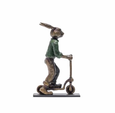 Carol Cauldwell; Rabbit on a Scooter