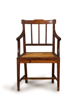 Cape stinkwood and caned Neo-classical armchair, 19th century