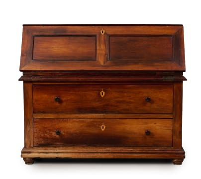 Rosewood fall-front bureau, 19th century