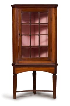Cape stinkwood corner display cabinet, 19th century