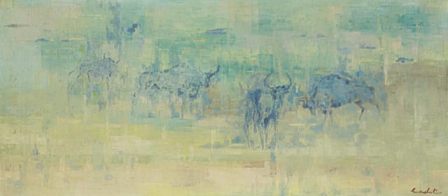 Gordon Vorster; Wildebeest in Blue