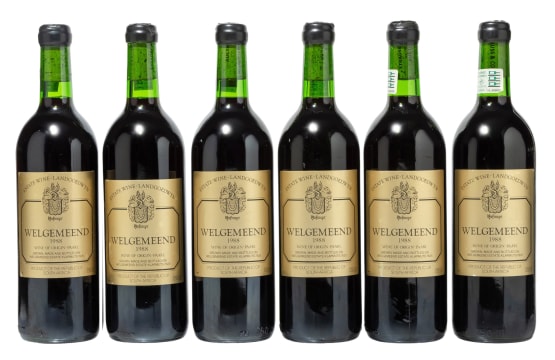 Welgemeend; Red; 1988; 6 (1 x 6); 750ml