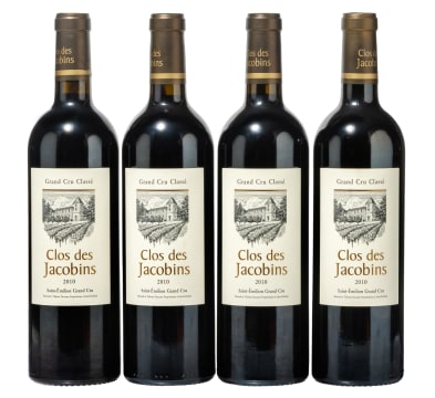 Clos des Jacobins; Saint-Émilion; 2010; 4 (1 x 4); 750ml