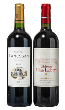 Bordeaux Collection; Lanessan, Lilian Ladouys; 2009; 2 (1 x 2); 750ml