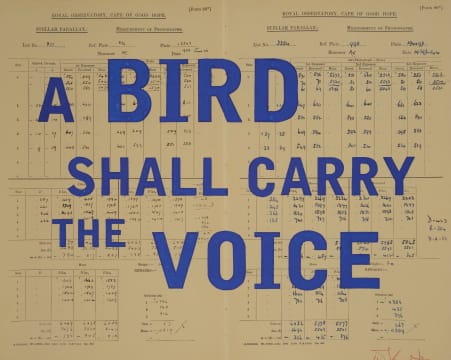 William Kentridge; A Bird Shall Carry the Voice