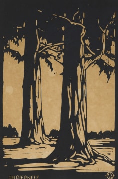 Jacob Hendrik Pierneef; Bloekombome (Eucalyptus Trees) (Nilant 77)