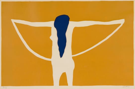 Walter Battiss; Girl Skipping
