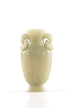 20th-century jade vase in Qianlong style