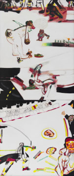 Robert Hodgins; Oh, Oh, Oh She Cried in a Cracked Voice, diptych