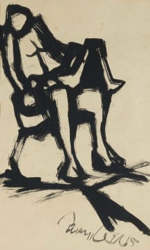 Zwelidumile Geelboi Mgxaji Mslaba 'Dumile' Feni; Seated Figure