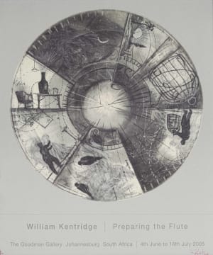 William Kentridge; Preparing the Flute, poster
