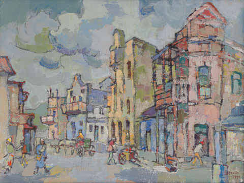 Gregoire Boonzaier; Street Scene, District Six