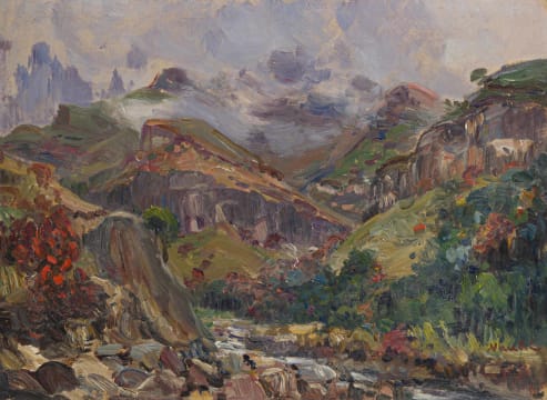 Hugo Naudé; Near the Sentinel, Drakensberg