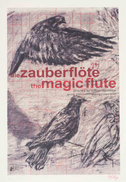 William Kentridge; The Magic Flute, Poster
