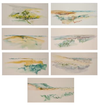 Lynette ten Krooden; Landscapes, seven