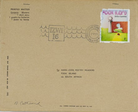 Norman Catherine; IZWI 16 Envelope and Fook Island Stamp