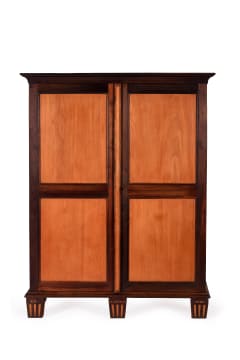Cape Riversdale yellowwood, stinkwood and inlaid cupboard, South Africa, 19th century