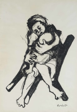 Zwelidumile Geelboi Mgxaji Mslaba 'Dumile' Feni; Mother and Child