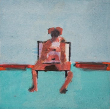 Robert Hodgins; Seated Nude