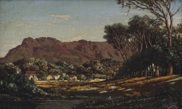 Tinus de Jongh; Cape Mountain Scene