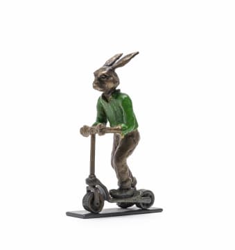 Carol Cauldwell; Rabbit on a Scooter