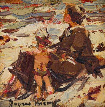 Adriaan Boshoff; Mother and Child at the Beach