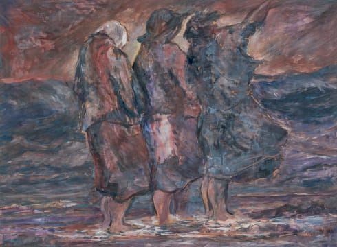 Amos Langdown; Three Women on a Beach