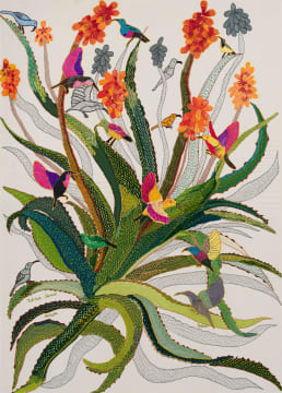 Keiskamma Art Project; Lingcungcu neKhala (Sunbirds and Aloe)