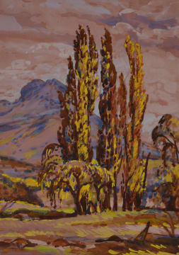 Rosa Hope; Trees in a Landscape