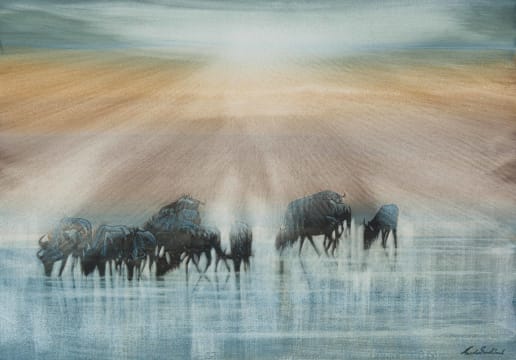 Gordon Vorster; Wildebeest with Sun Rays