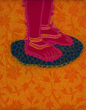 Andrew Verster; Composition with Feet and Floral Motif