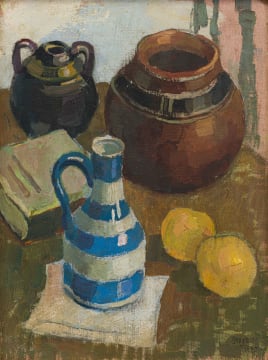 Still Life with Oranges and Vessels