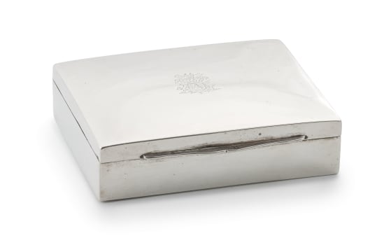 An Austro-Hungarian silver cigar box, maker's mark TJ, c.1872-1922