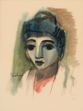 Carl Büchner; Portrait of a Woman