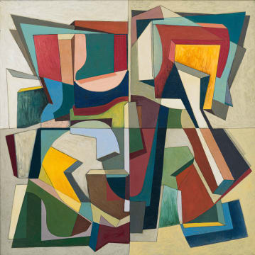 Olaf Bisschoff; Abstract in Red, Yellow and Green